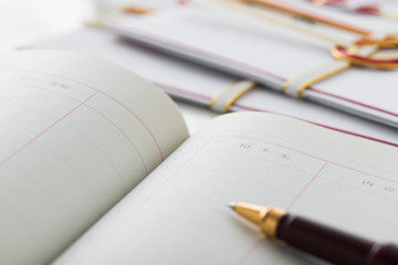 慶弔記録帳と金封