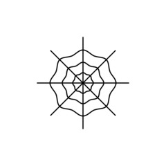 Spiderweb template icon. www, internet connection symbol. Vector illustration