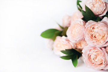 Obraz na płótnie Canvas Beautiful flowers, peonies. Bouquet of pink peony background.