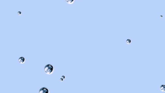 Motion design element, metal spheres flying looped, matte channel included so it is easy to put them on any background