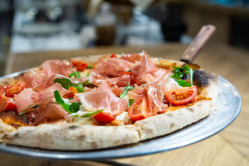 Italian traditional homemade pizza