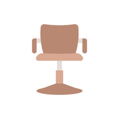 Salon Chair Vector Flat Icon  style illustration.