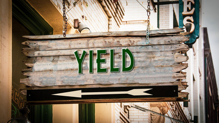 Street Sign to Yield