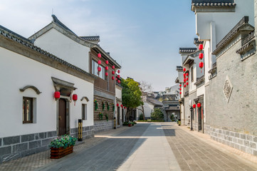 Chinese style buildings and streets..