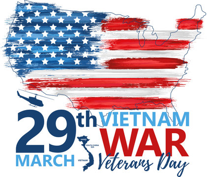 National vietnam war veterans day banner