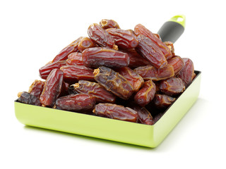 Dates on white background