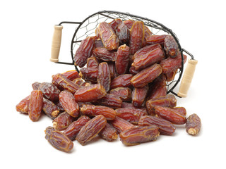 Dates on white background