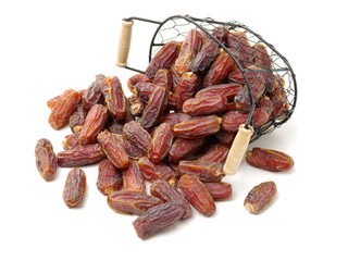 Dates on white background