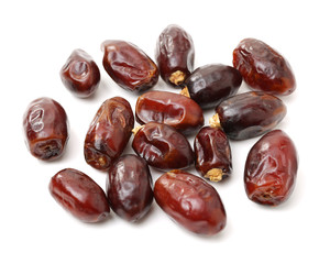Dates on white background