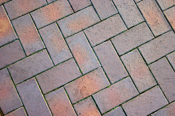 Close up stone pavement. Cobblestone texture.