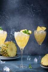 cocktail with pineapple