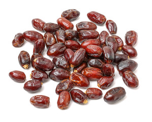 Dates on white background