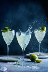 Splash of mojito cocktail