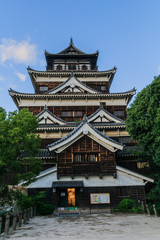 Fototapeta premium 秋の広島城の風景