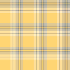 Seamless pattern in awesome yellow and light and dark grey colors for plaid, fabric, textile, clothes, tablecloth and other things. Vector image.