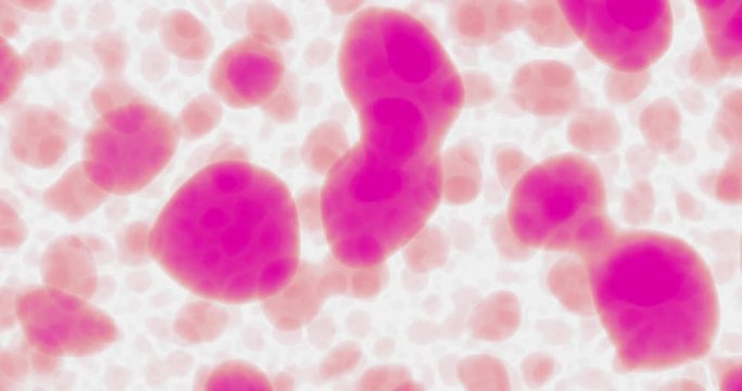 Abstract scientific background. Organic tissue under the microscope, cells and blood. Artificial abstract background for video about medical, crime and scientific topics.