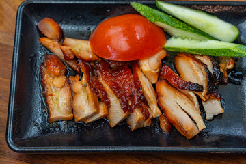 Delicious Chinese honey grilled pork belly- char siew