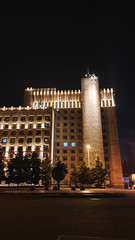 Fototapeta premium The building of the Government of Georgia in Tbilisi. At night