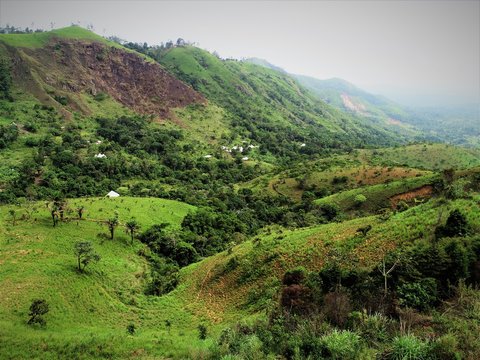 landscape in west cameroon mountains