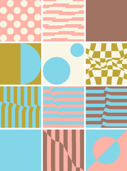 Obraz premium Unusual Abstract Geometric Artwork Composition