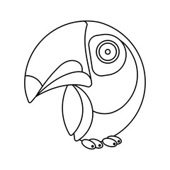 Vector icon of toucan bird. © Віталій Голуб