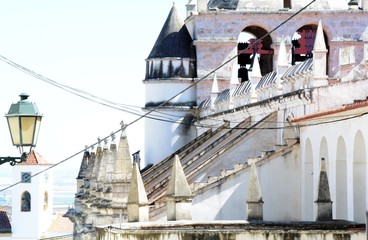 the upper part of a church
