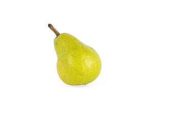 fresh juicy ripe pear isolated on a white background