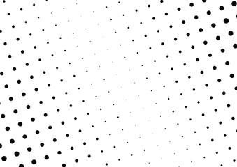 Abstract halftone dotted background. Monochrome grunge pattern with dot and circles.  Vector modern pop art texture for posters, sites, business cards, cover, postcards, labels, stickers layout.