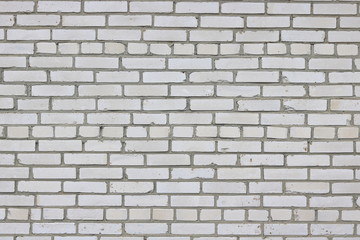 Gray background of white building silicate brick