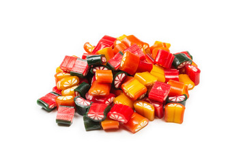 Citrus colorful candies. Jelly sweets,