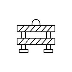 Fence, construction, barricade icon. Simple line, outline vector elements of safety at work for ui and ux, website or mobile application