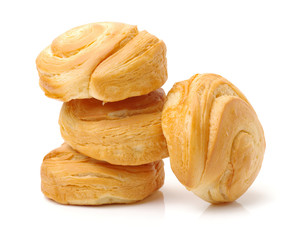 Bread on a white background