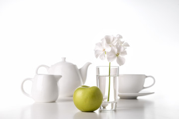 White still life.