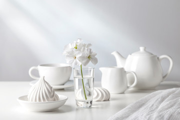 White still life.