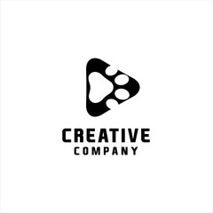 Pets Video Icon Logo Vector