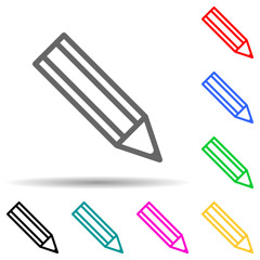pencil icon. Element of simple icon for websites, web design, mobile app, info graphics. Thick line icon for website design and development, app development