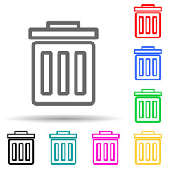 garbage can icon. Element of simple icon for websites, web design, mobile app, info graphics. Thick line icon for website design and development, app development