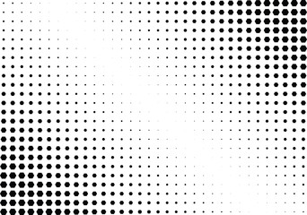 Abstract halftone dotted background. Monochrome pattern with hexagon.  Vector modern futuristic texture for posters, sites, business cards, postcards, labels and stickers. Design mock-up layout.