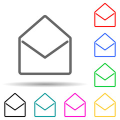 open envelope icon. Element of simple icon for websites, web design, mobile app, info graphics. Thick line icon for website design and development, app development