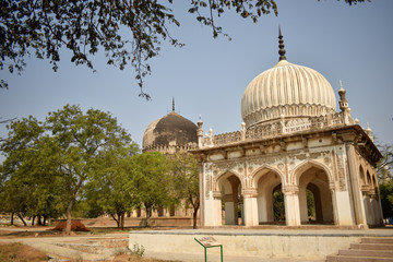 Ancient Antique 400 Years Old Sultan Seven Qutub Shahi Rulers of Hyderabad Seven Tomb Stock Photography Image