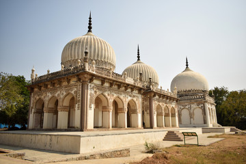 Ancient Antique 400 Years Old Sultan Seven Qutub Shahi Rulers of Hyderabad Seven Tombs Stock Photography Image