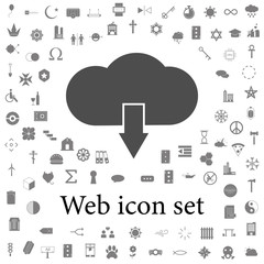 cloud download sign icon. web icons universal set for web and mobile