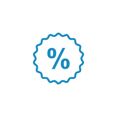 Percentage icon vector. Discount symbol vector