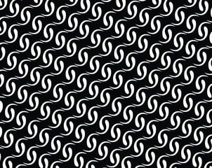  Abstract background with optical illusion wave. Black and white horizontal lines with wavy distortion effect for prints, web pages, template, posters, monochrome backgrounds and pattern