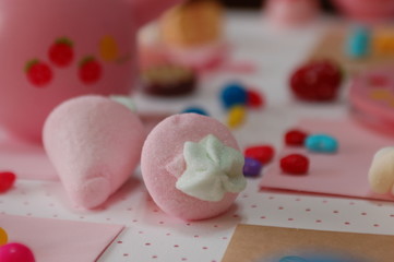 발렌타인 데이과 화이트데이 컨셉의 다양한 캔디들