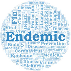 Global Health word cloud on white background.