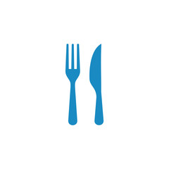 Fork and knife, restaurant symbol i