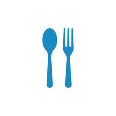 Spoon and fork, eat, restaurant, symbol icon vector