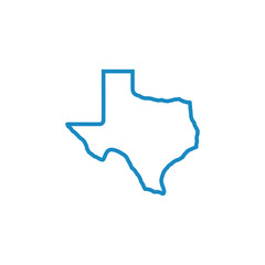 texas map icon vector illustration
