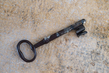 old rusty key